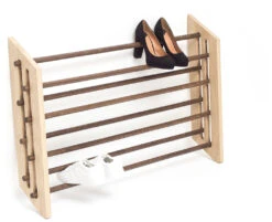 Roon & Rahn Moodstand Skostativ 98 Cm, Lys Olieret Og Mørkbejdset Eg