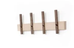 Roon & Rahn Reces Knagerække 48 Cm, Lys Olieret Og Mørkbejdset Eg