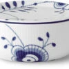 Royal Copenhagen Blå Mega Riflet Opbevaringskrukke 15 Cm -GEJST Butik 1028379