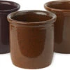 Knabstrup Keramik Syltekrukke 3 Stk. 0,3 L, Brun -GEJST Butik 1076