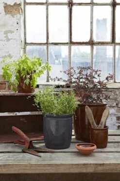 Knabstrup Keramik Syltekrukke 2 L, Brun -GEJST Butik 13121 2