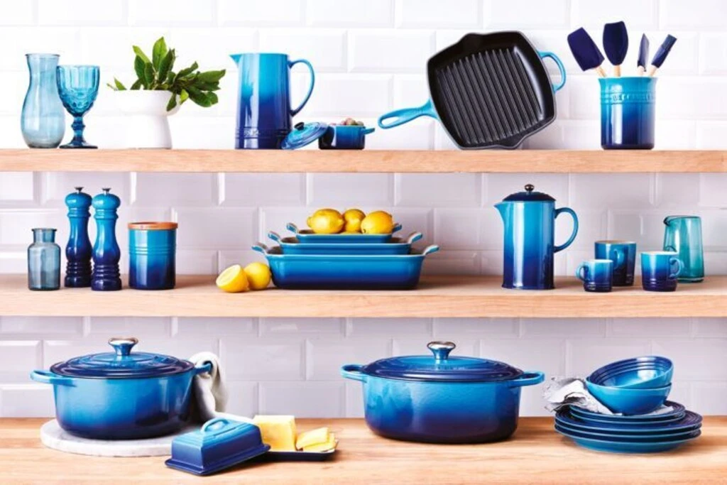 Le Creuset Bestik- Og Redskabskrukke 1,1 L, Azure Blue 4 Le Creuset Bestik- Og Redskabskrukke 1,1 L, Azure Blue - Billede 2