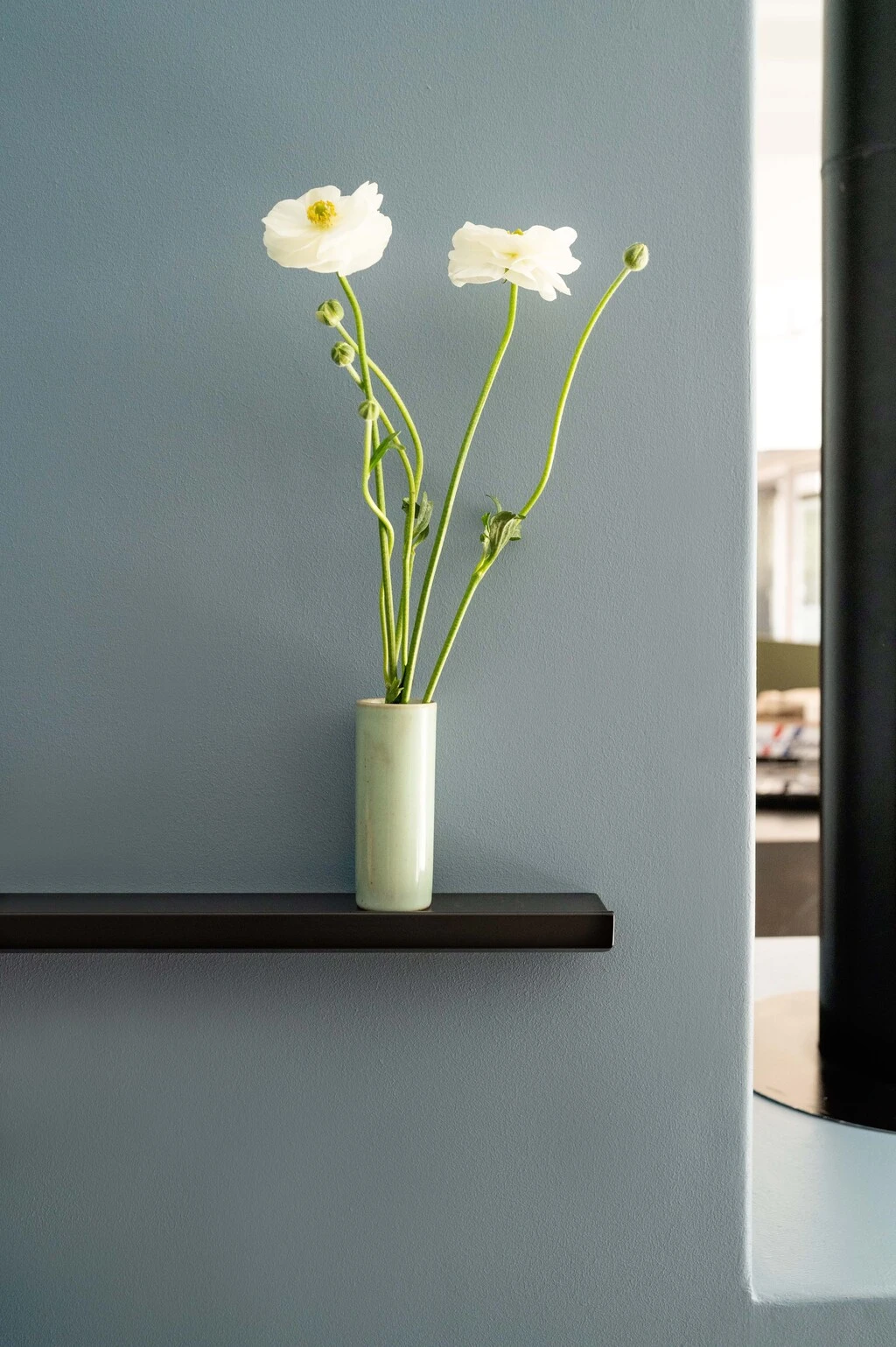 Ekta Living Hylde 72 Cm, Sortlakeret Fyr 4 Ekta Living Hylde 72 Cm, Sortlakeret Fyr - Billede 2