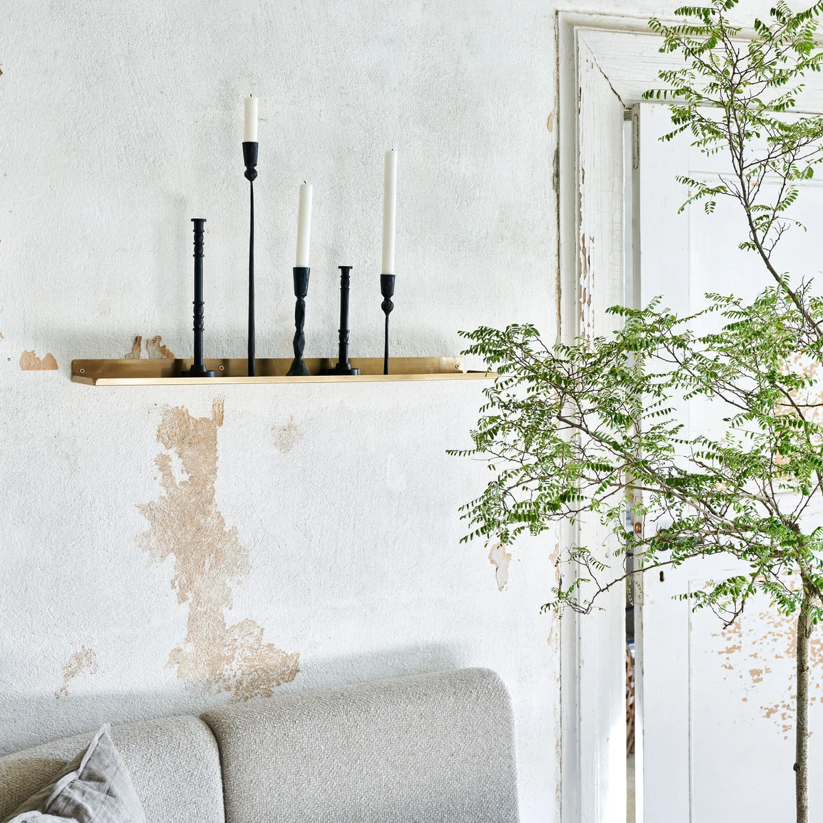 House Doctor Ledge Hylde 80x11,5 Cm, Messing 6 House Doctor Ledge Hylde 80x11,5 Cm, Messing - Billede 4