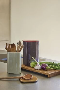 Hübsch Amare Opbevaringsbeholder H26 Cm, Burgundy/Rød -GEJST Butik 211701 4