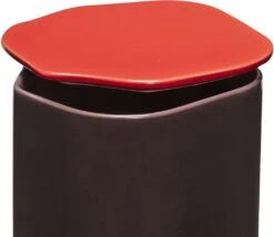 Hübsch Amare Opbevaringsbeholder H26 Cm, Burgundy/Rød -GEJST Butik 211702 2