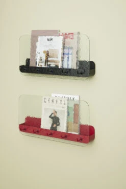 Hübsch Shack Hylde M. Knagerække 60 Cm, Tekstureret/Sort 9 Hübsch Shack Hylde M. Knagerække 60 Cm, Tekstureret/Sort -GEJST Butik 21603 3 1