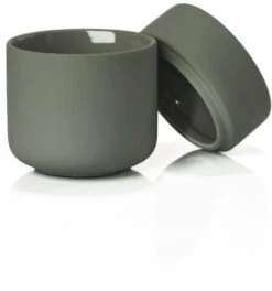 Zone Denmark Zone Ume Krukke M. Låg H10,3 Cm, Olive Green -GEJST Butik 22000264385 3