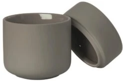 Zone Denmark Zone Ume Krukke M. Låg H10,3 Cm, Taupe -GEJST Butik 22000264392 2