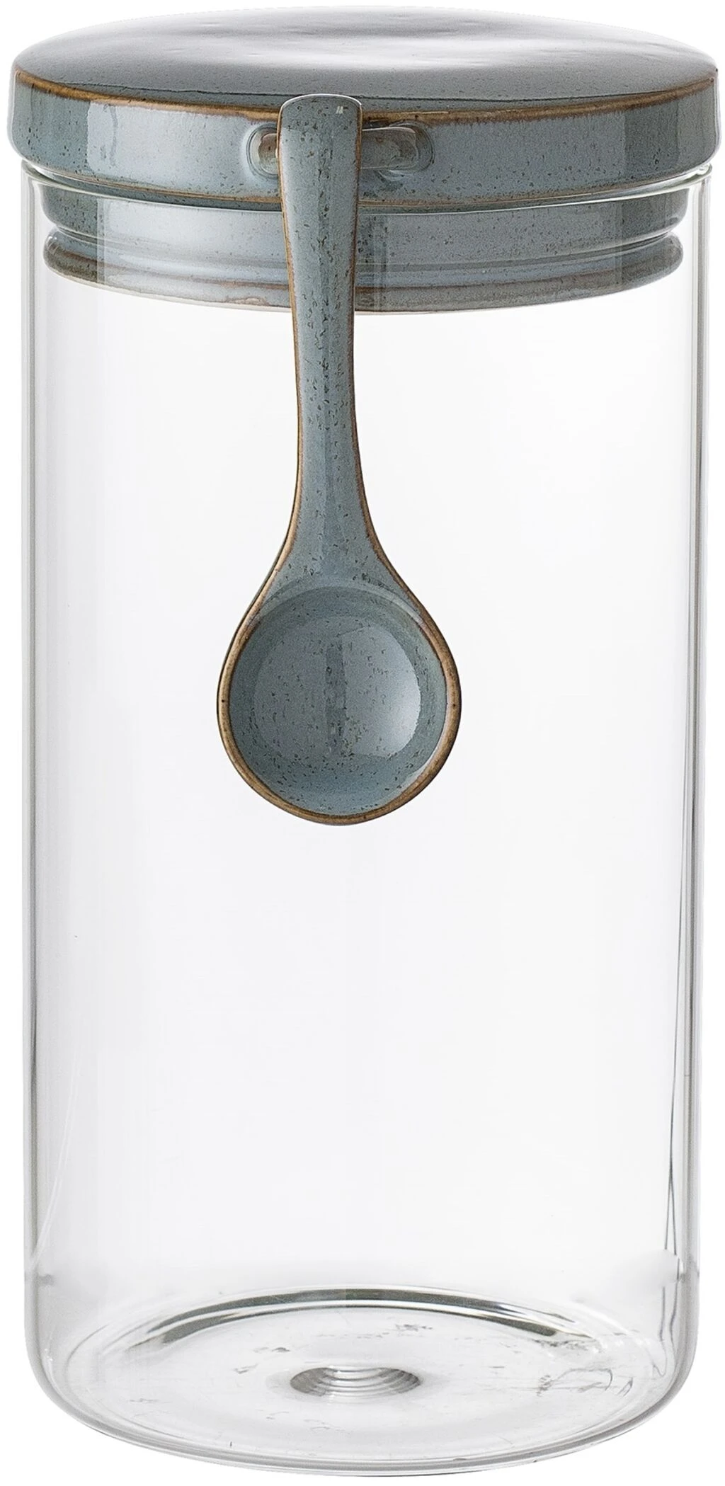 Bloomingville Pixie Krukke M. Låg & Ske H22 Cm, Grøn Glas 4 Bloomingville Pixie Krukke M. Låg & Ske H22 Cm, Grøn Glas - Billede 2