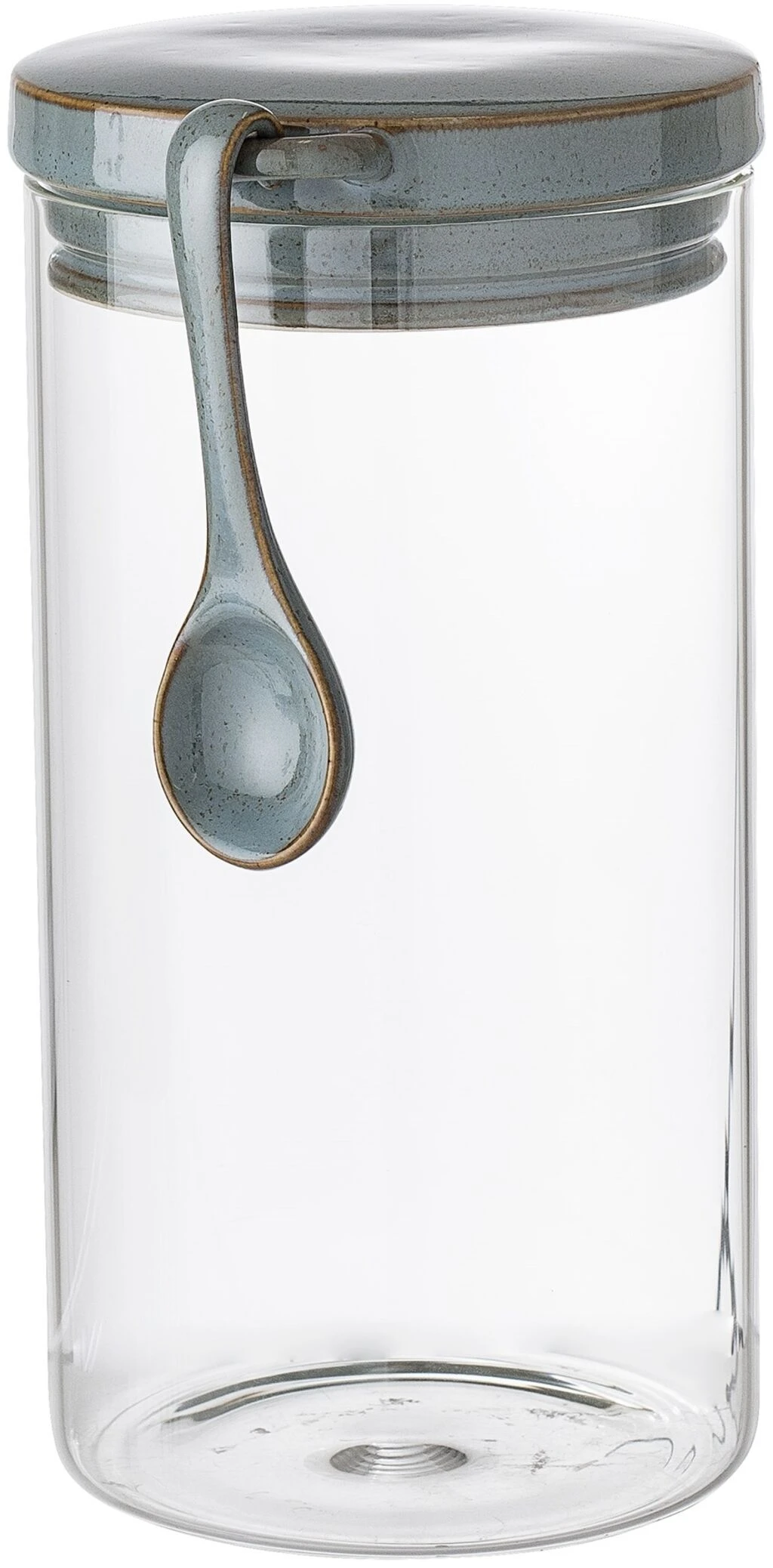 Bloomingville Pixie Krukke M. Låg & Ske H22 Cm, Grøn Glas 3 Bloomingville Pixie Krukke M. Låg & Ske H22 Cm, Grøn Glas