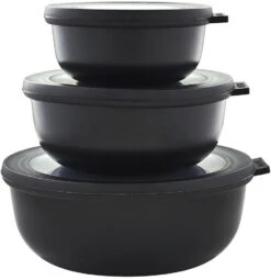 Mepal Cirqula Lav Skålesæt 3 Stk, Sort