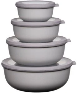 Mepal Cirqula Lav Skålesæt 4 Stk, Nordic White