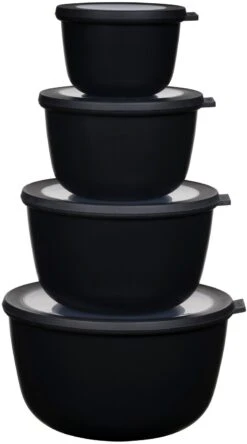 Mepal Cirqula Høj Skålesæt 4 Stk, Sort
