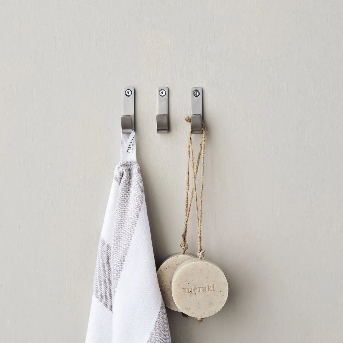 Meraki Thapsus Knage 3 Stk. 5,5 Cm, Børstet Sølv 7 Meraki Thapsus Knage 3 Stk. 5,5 Cm, Børstet Sølv - Billede 5