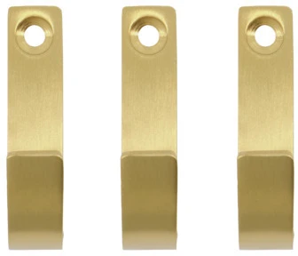 Meraki Thapsus Knage 3 Stk. 5,5 Cm, Børstet Messing 3 Meraki Thapsus Knage 3 Stk. 5,5 Cm, Børstet Messing