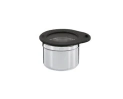 Rösle Opbevaringsdåse M. Låg 0,3 L, Stål/Klar/Sort