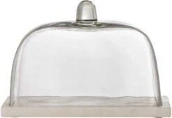 Bloomingville Nugah Osteklokke 16,5 Cm, Hvid