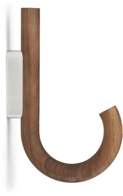 GEJST Hook Knage 19 Cm, Valnød/Krom