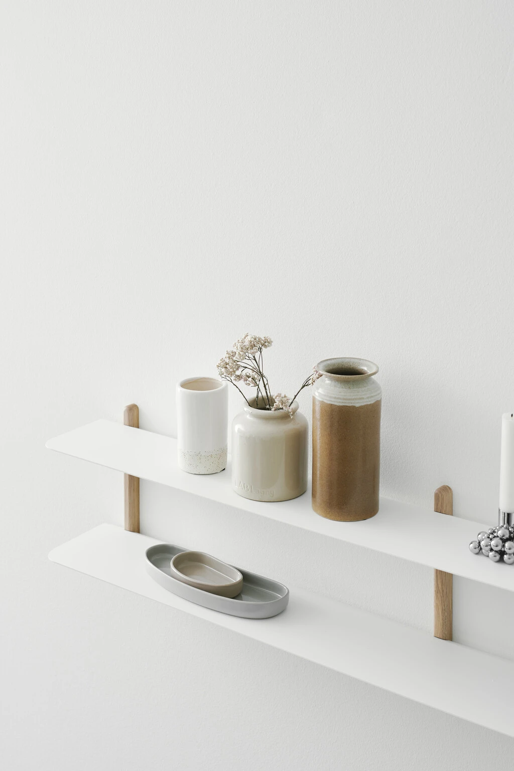 GEJST Nivo Hylde C 118 Cm, Eg/Hvid 6 GEJST Nivo Hylde C 118 Cm, Eg/Hvid - Billede 4