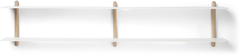 GEJST Nivo Hylde C 118 Cm, Eg/Hvid 3 GEJST Nivo Hylde C 118 Cm, Eg/Hvid