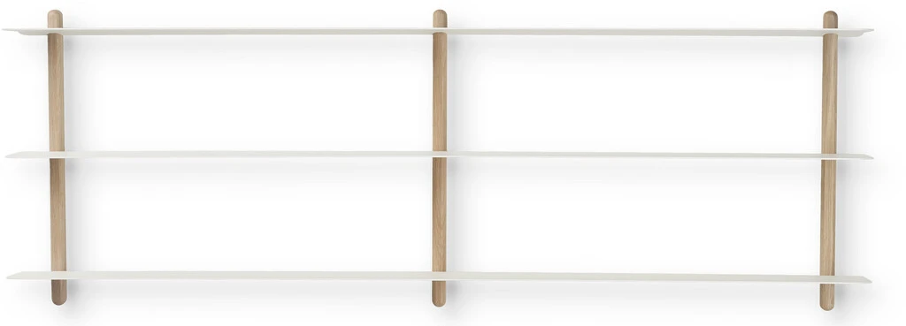 GEJST Nivo Hylde D 118 Cm, Eg/Hvid 3 GEJST Nivo Hylde D 118 Cm, Eg/Hvid