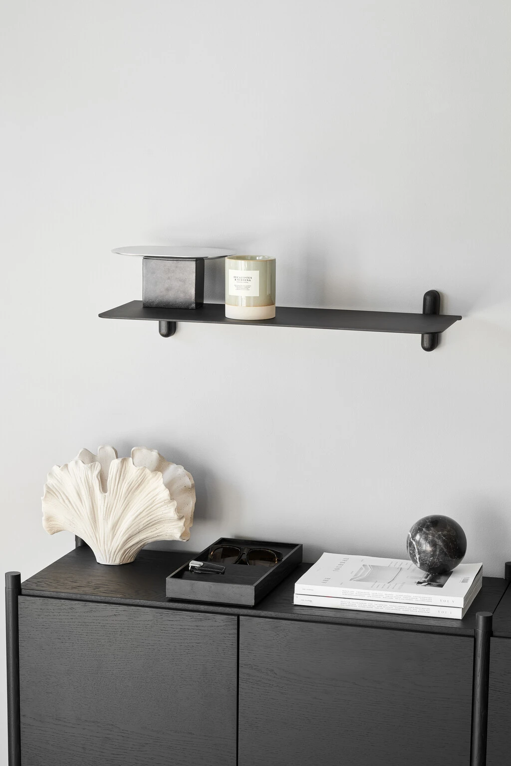 GEJST Nivo Hylde G 66,5 Cm, Sort Ask/Sort 4 GEJST Nivo Hylde G 66,5 Cm, Sort Ask/Sort - Billede 2