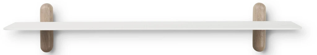 GEJST Nivo Hylde G 66,5 Cm, Eg/Hvid 3 GEJST Nivo Hylde G 66,5 Cm, Eg/Hvid