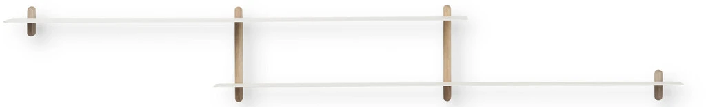 GEJST Nivo Hylde H 172 Cm, Eg/Hvid 3 GEJST Nivo Hylde H 172 Cm, Eg/Hvid