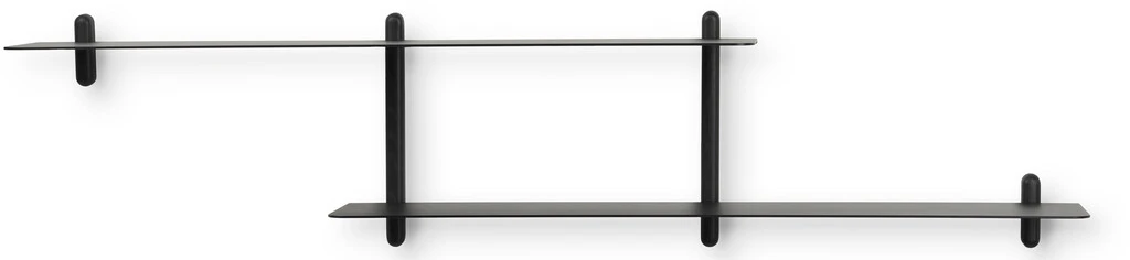 GEJST Nivo Hylde H 169,5 Cm, Sort Ask/Sort 3 GEJST Nivo Hylde H 169,5 Cm, Sort Ask/Sort