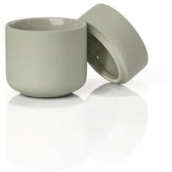 Zone Denmark Zone Ume Krukke M. L åg 10,3 Cm, Eucalyptus Green -GEJST Butik 5722000157588 3