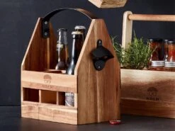 HOLM Ølkasse 23,3x15,7 Cm, Akacietræ -GEJST Butik 5722000251996 3