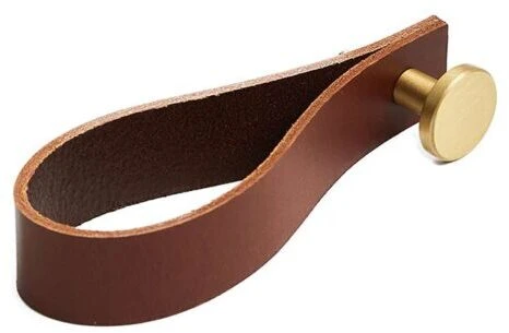 MOUD Home Dot Knage 15 Cm, Læder/Messing 5 MOUD Home Dot Knage 15 Cm, Læder/Messing - Billede 3