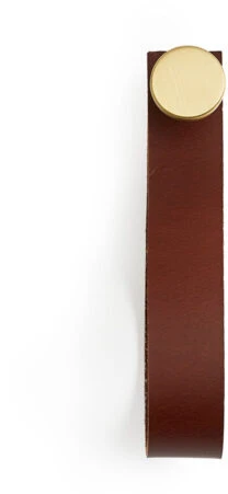 MOUD Home Dot Knage 15 Cm, Læder/Messing