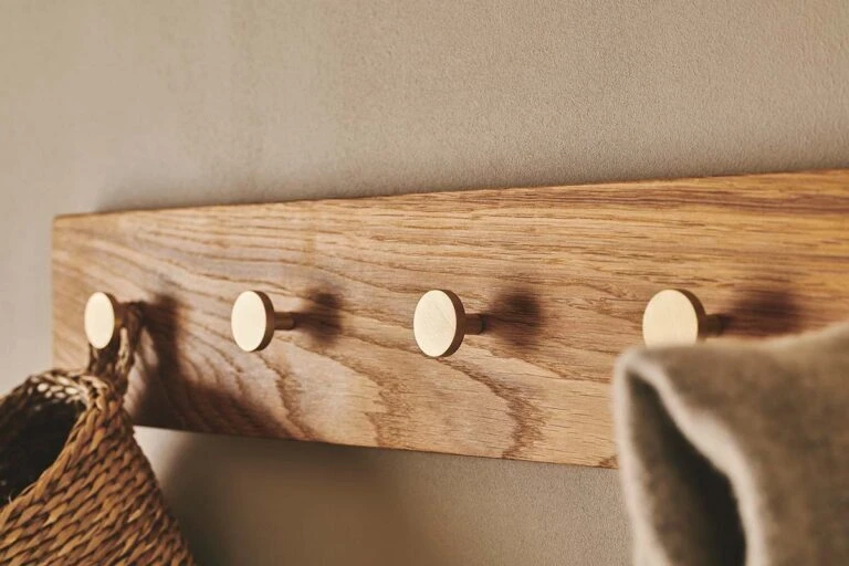 MOUD Home Oak Knagerække 100 Cm, Eg/Messing 5 MOUD Home Oak Knagerække 100 Cm, Eg/Messing - Billede 3