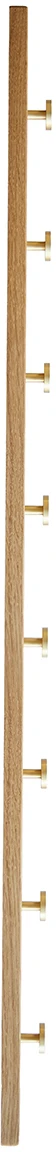 MOUD Home Oak Knagerække 100 Cm, Eg/Messing 7 MOUD Home Oak Knagerække 100 Cm, Eg/Messing - Billede 5