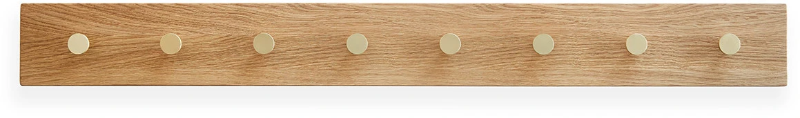 MOUD Home Oak Knagerække 100 Cm, Eg/Messing 3 MOUD Home Oak Knagerække 100 Cm, Eg/Messing