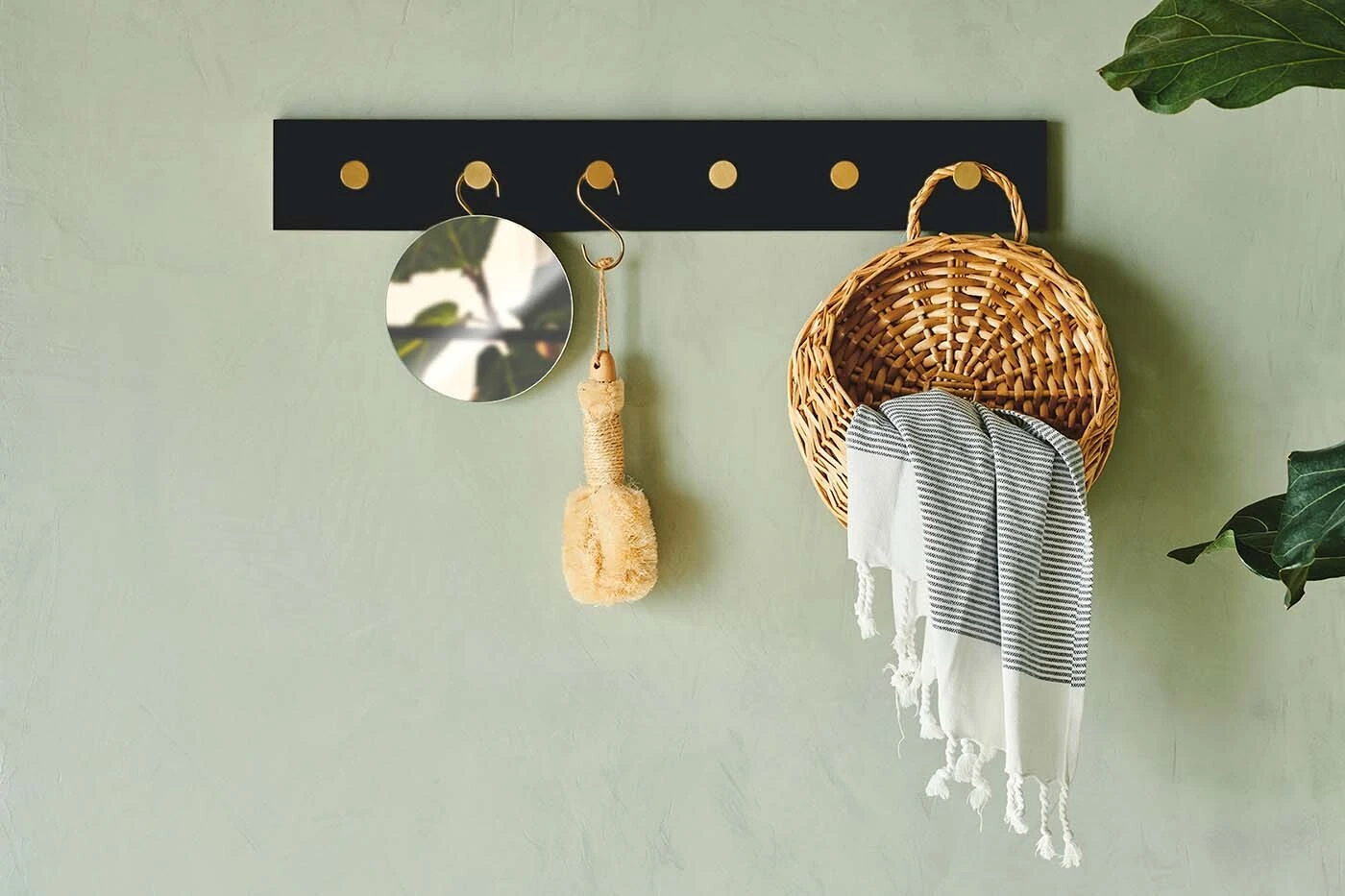 MOUD Home Color Knagerække 70 Cm, Sort 4 MOUD Home Color Knagerække 70 Cm, Sort - Billede 2