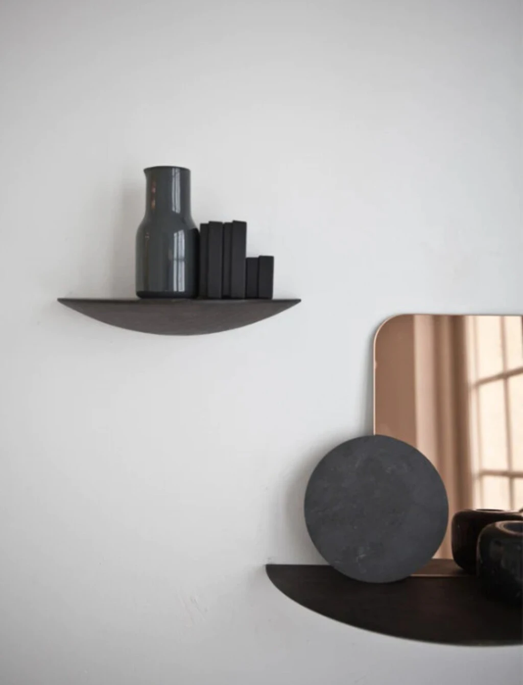 Audo Gridy Funghi Hylde 42 Cm, Sort Eg 4 Audo Gridy Funghi Hylde 42 Cm, Sort Eg - Billede 2