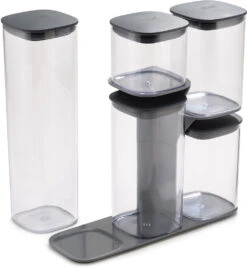 Joseph Joseph Podium Opbevaringsglas 5 Stk, Grå 8 Joseph Joseph Podium Opbevaringsglas 5 Stk, Grå -GEJST Butik 81071 2
