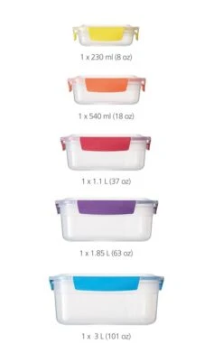 Joseph Joseph Nest Lock Opbevaringsbokssæt 5 Stk, Multifarvet 10 Joseph Joseph Nest Lock Opbevaringsbokssæt 5 Stk, Multifarvet -GEJST Butik 81081 3