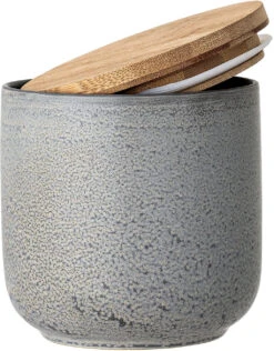 Bloomingville Kendra Krukke M. Låg 13 Cm, Grå Stentøj -GEJST Butik 82043444 2