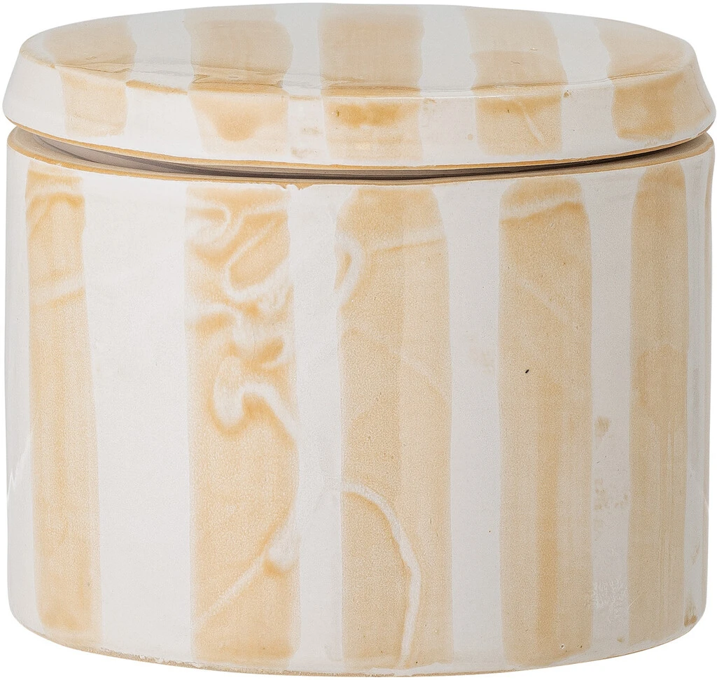 Creative Collection Cathe Krukke M. Låg H10,5 Cm, Gul 3 Creative Collection Cathe Krukke M. Låg H10,5 Cm, Gul