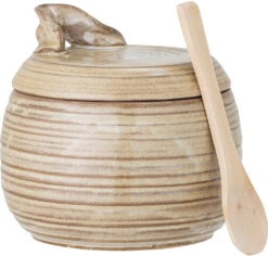 Creative Collection Moss Krukke M. Låg Og Ske Ø12,5 Cm, Stentøj