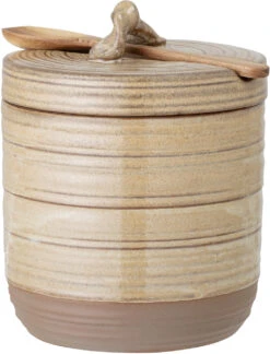 Creative Collection Moss Krukke M/Låg & Ske Ø14,5 Cm, Natur