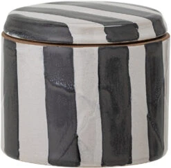 Bloomingville Serina Krukke M. Låg 7,5 Cm, Sort