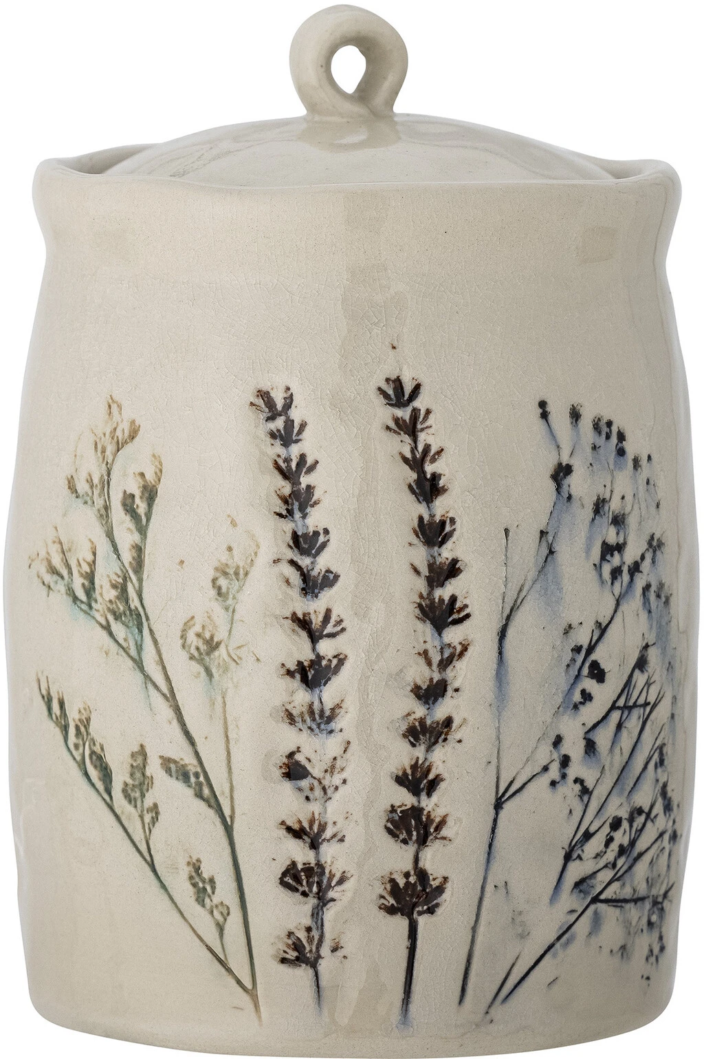 Bloomingville Bea Krukke M. Låg 20,5 Cm, Stentøj 3 Bloomingville Bea Krukke M. Låg 20,5 Cm, Stentøj