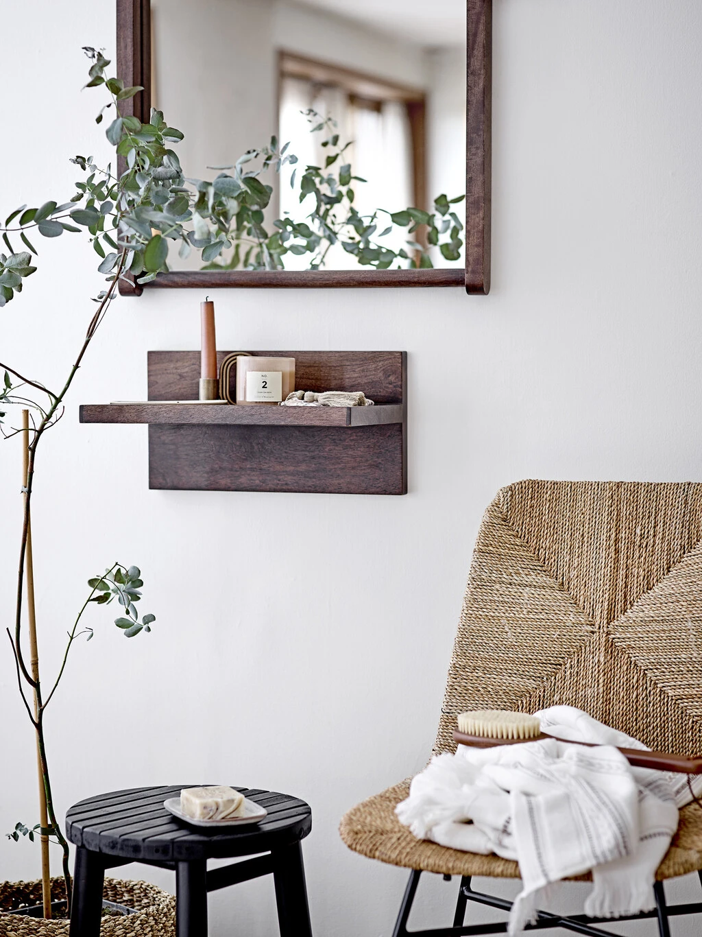 Bloomingville Ebbi Hylde 38x25,5 Cm, Mangotræ 4 Bloomingville Ebbi Hylde 38x25,5 Cm, Mangotræ - Billede 2