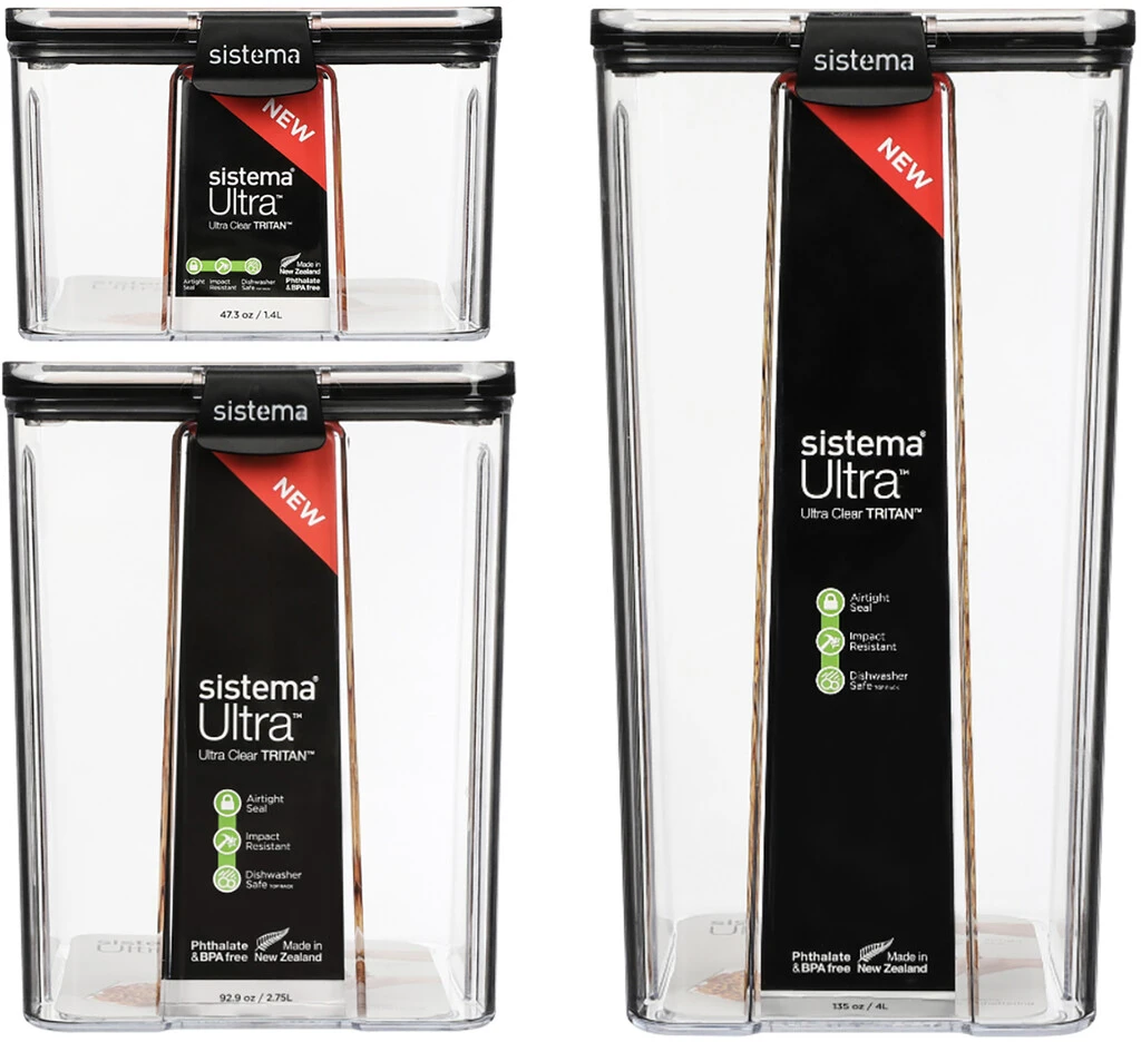 Sistema Sampak 3 Stk, Sort 3 Sistema Sampak 3 Stk, Sort