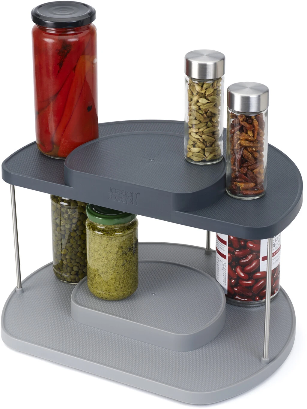 Joseph Joseph CupboardStore Krydderiholder Roterende H20,2 Cm, Grå 4 Joseph Joseph CupboardStore Krydderiholder Roterende H20,2 Cm, Grå - Billede 2